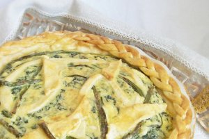 Tarta cu branza si spanac