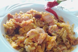 Varza calita cu bacon