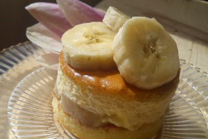 Prajitura cu branza dulce si banane