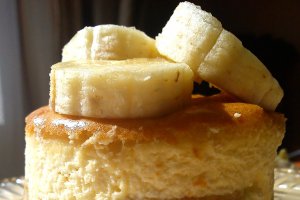 Prajitura cu branza dulce si banane