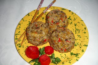 Pilaf cu legume si ciuperci