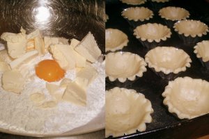 Cosulete cu vanilie si mousse de fructe de padure