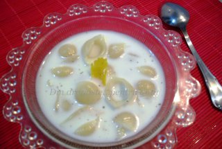Paste Conchiglie cu lapte