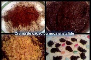 Cozonac cu nuca,cacao,rahat,stafide