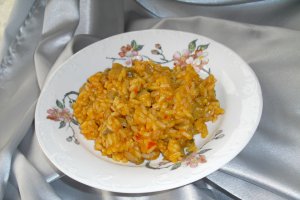 Orez cu morcovi si ciuperci (De post)