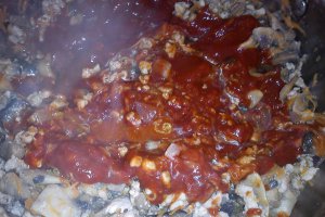 Lasagna cu pui si ciuperci
