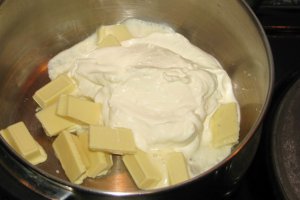 Desert New York cheesecake cu afine