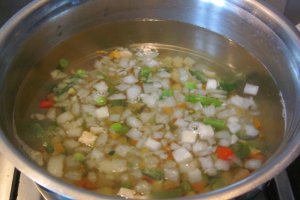 Supa de legume cu spatzle