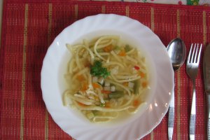 Supa de legume cu spatzle