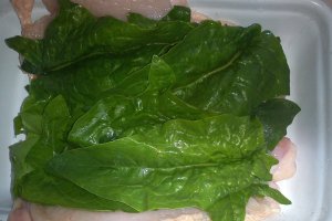 Piept de pui rulat cu legume