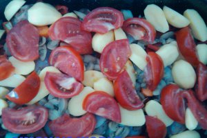 Ciocanele cu legume la cuptor