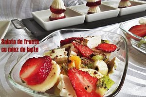 Salata de fructe cu Miez de lapte