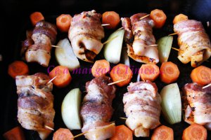 Rulou din piept de porc