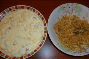 Placinta cu ricotta, mere si stafide