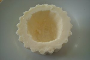 Miez de lapte cu spuma de avocado