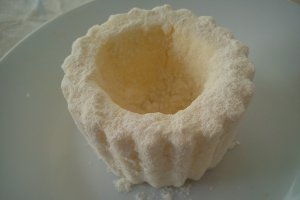Miez de lapte cu spuma de avocado