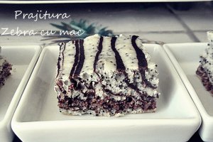 Prajitura Zebra cu mac