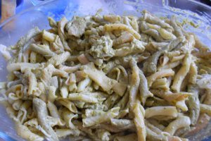 Torchietti al pesto