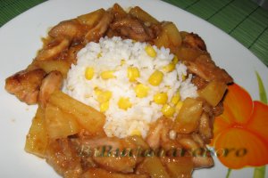 Pui cu ananas- mancare chinezeasca