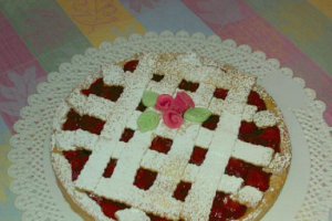 Tartine cu dulceata de capsuni