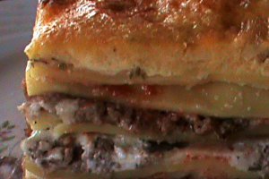 Lasagna cu carne de vita