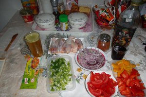 Papricas unguresc de pui cu mamaligută