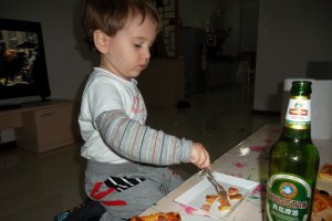 Pizza în stil româno-italian