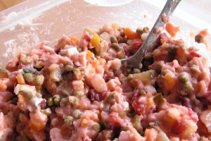 Salata rece cu carne de pui