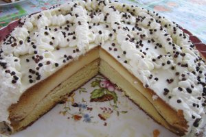Tort cu crema de zahar ars