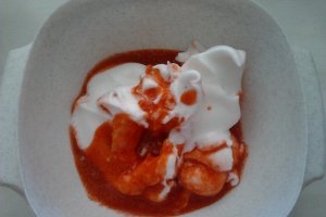 Spuma de capsuni cu frisca