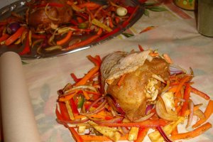 Saculeti cu carne si legume