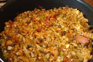 Pilaf cu legume si costita