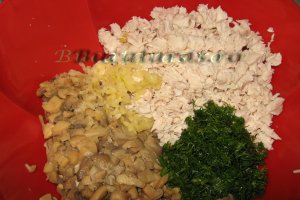 Salata de ciuperci si pui