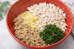 Salata de ciuperci si pui