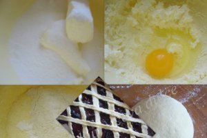 Tarta cu gem si prune uscate