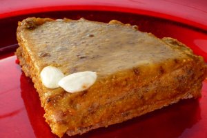 Prajitura suedeza cu migdale caramelizate