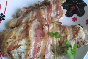 Trunchi de grenadier invelit in bacon