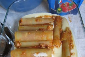 Cannelloni cu carne de pui