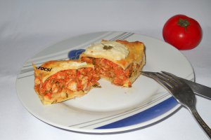 Clatite umplute cu pui si miez de lapte