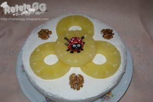 Cheesecake cu ananas