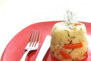 Pilaf cu carne de curcan si mini-carote