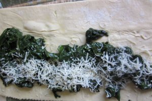Strudel cu spanac si jambon
