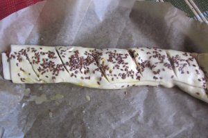 Strudel cu spanac si jambon