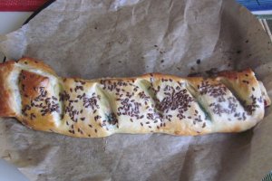 Strudel cu spanac si jambon