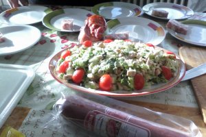 Salata simpla cu piept de pui