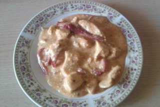 Piept de pui cu smantana la cuptor