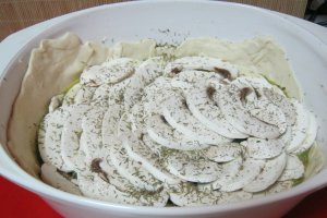 Spanac cu ciuperci si cascaval