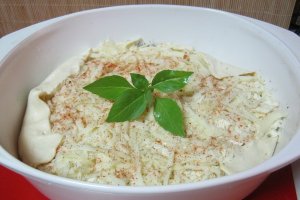 Spanac cu ciuperci si cascaval