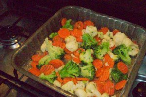 Broccoli si conopida  la cuptor