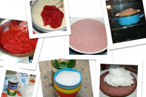 Tort cu blat de capsuni si crema de cocos